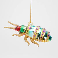 MAJESTIC EMERALD BEETLE DECORATION