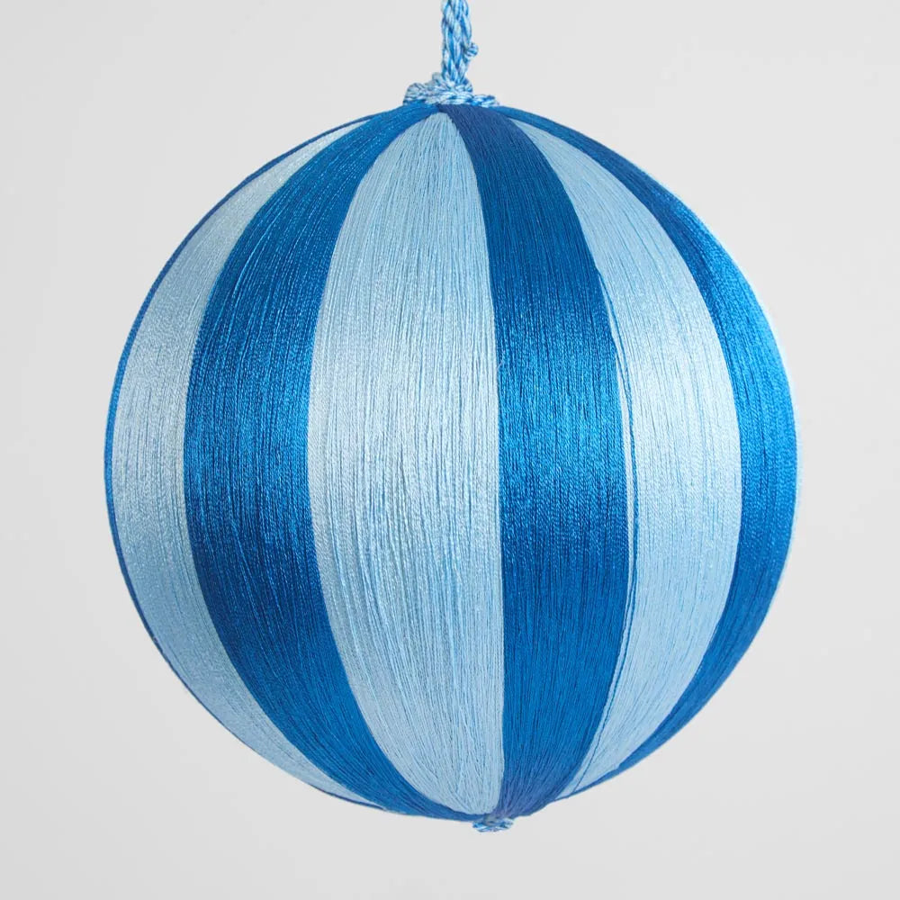 SILK STRIPE BAUBLE: LARGE