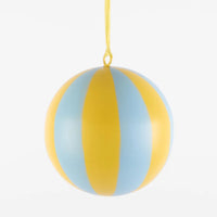 LA DOLCE VITA STRIPED IRON BAUBLE: SMALL