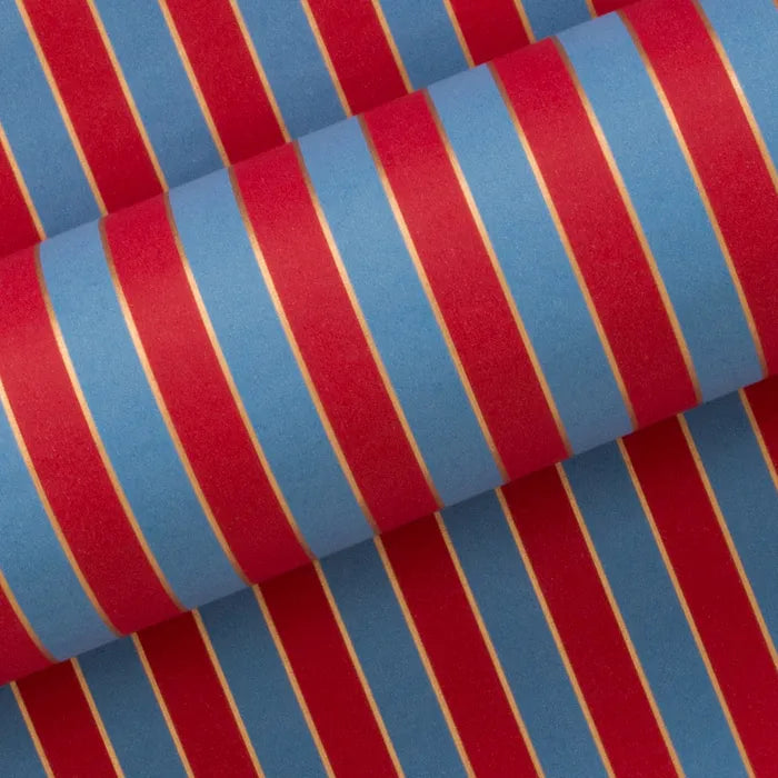 NUTCRACKER WRAPPING PAPER: FRENCH BLUE/ RED 10M