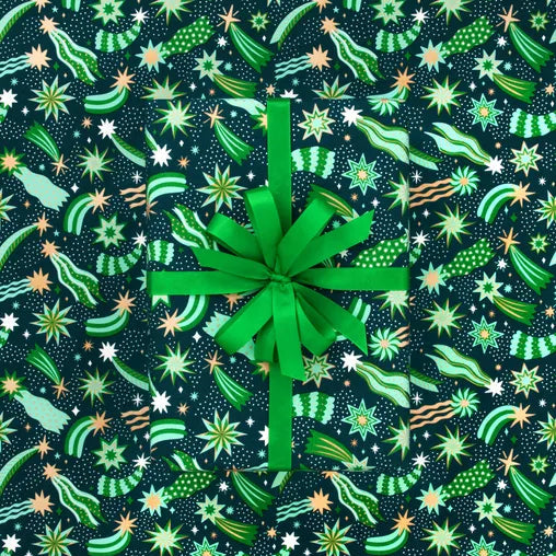 COSMIC WRAPPING PAPER: EVERGREEN/10M