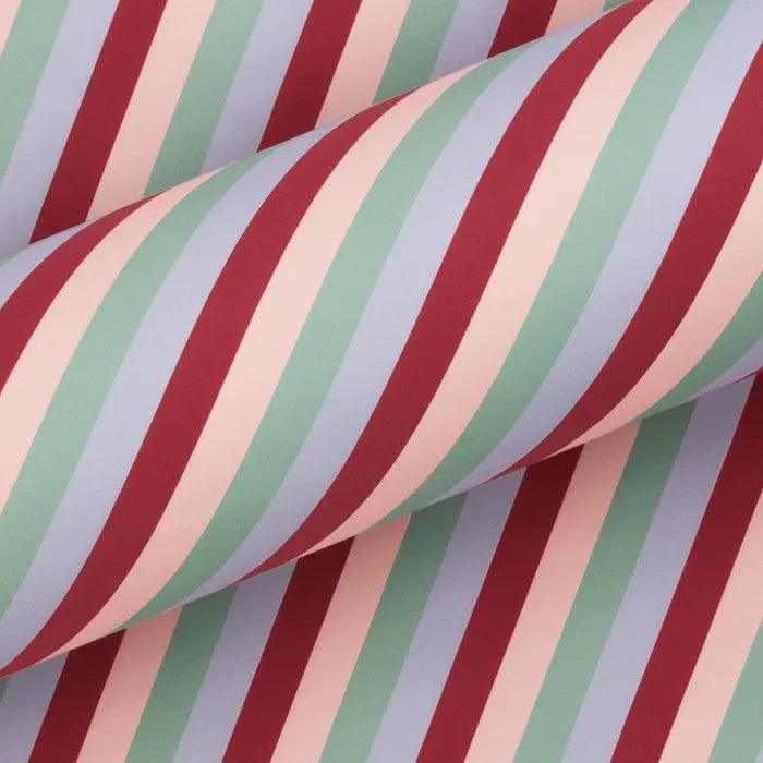 PEPPERMINT PARADE WRAPPING PAPER: EUCALYPTUS/10M
