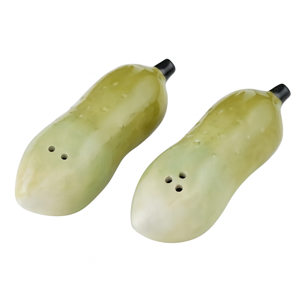 PICKLE CERAMIC S&P SHAKERS: 2PC