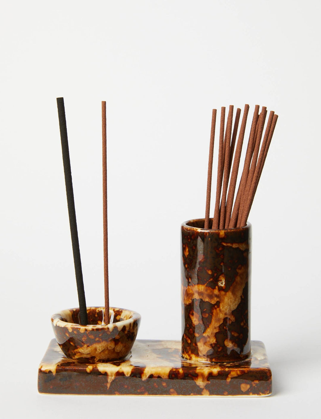 Gentle Habits Ceramic Incense Caddy Chocolate