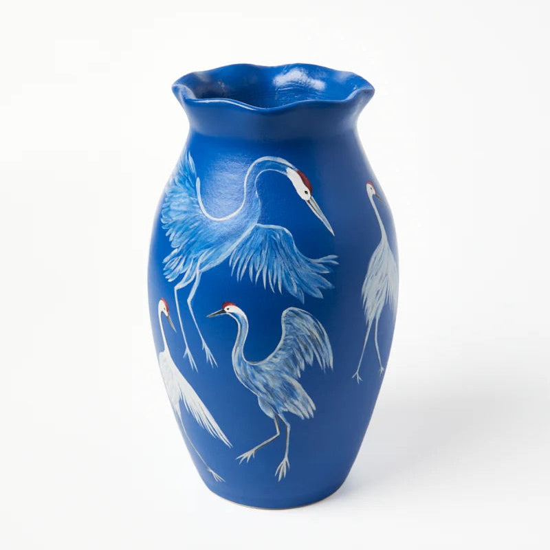 J & CO ODETTE VASE: SAPPHIRE