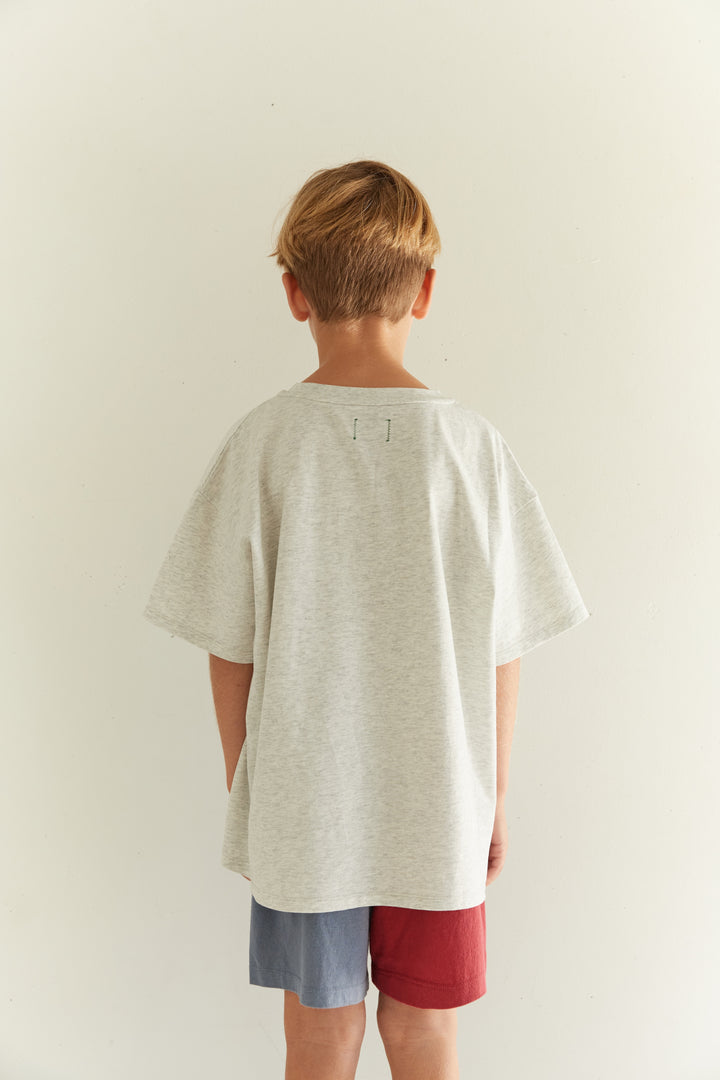 Juni Jnr Rayne Short Paprika/Denim Blue - kids shorts