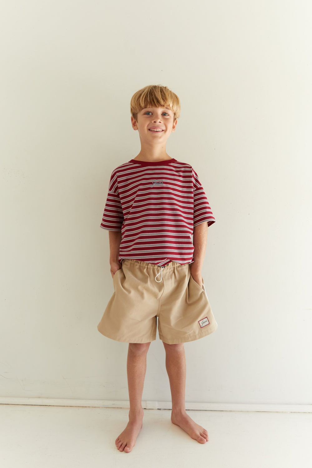 JUNI Jnr Benni Short Tan - kids shorts