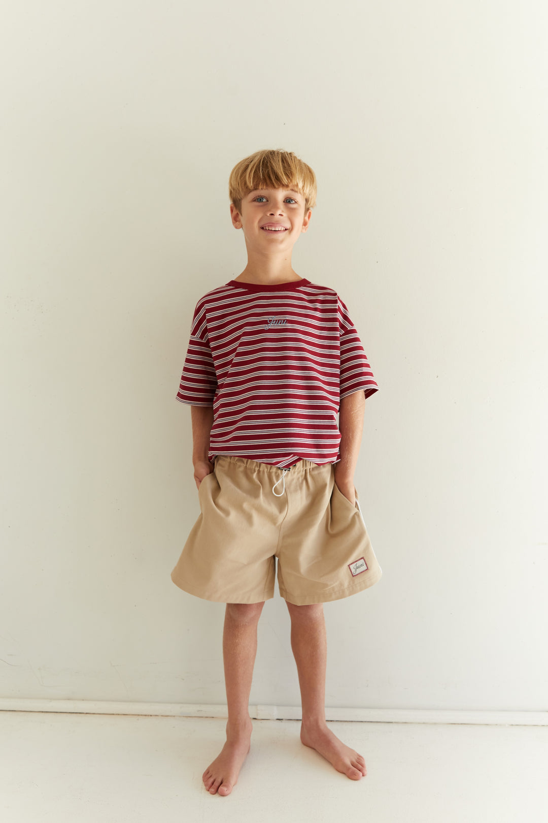 JUNI Jnr Benni Short Tan - kids shorts