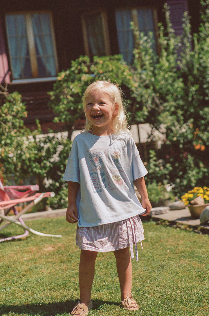 Juni Jnr Annika Skirt Rosa Stripe - kids skirt