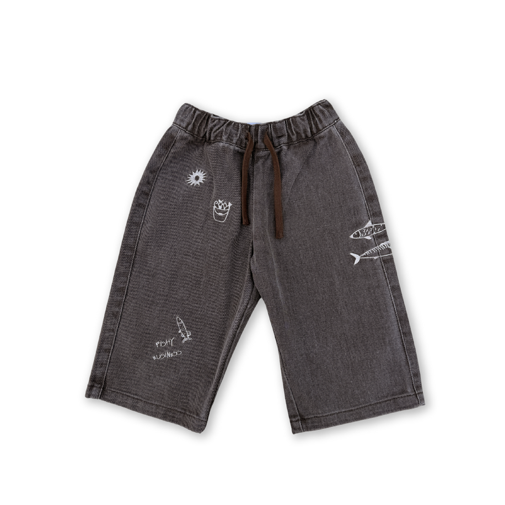 Grown Fishy Business Denim Jeans Ash front