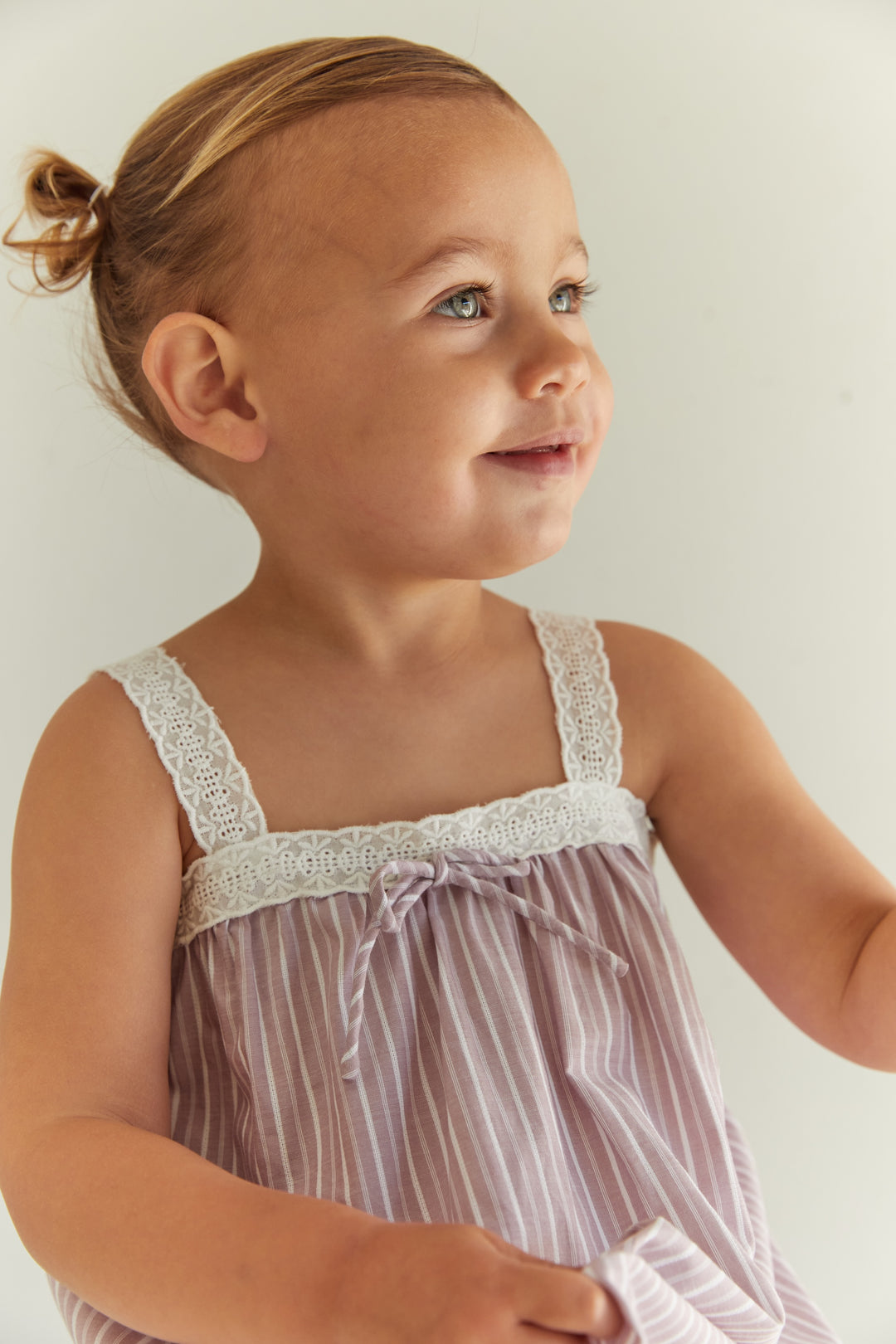Juni Jnr Valerie Dress Rosa Stripe - kids dress