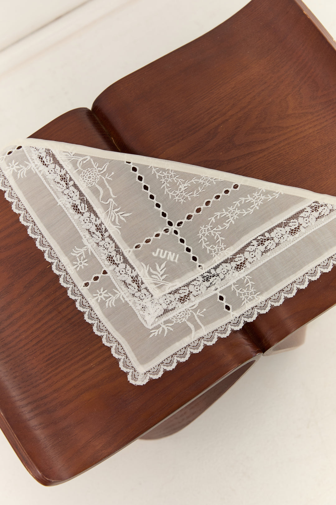 JUNI Jnr Lace Bandana Blanc - kids bandana
