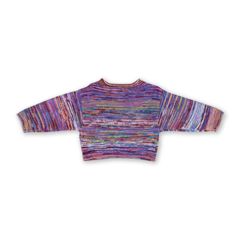 Grown Knitted Pull Over Rainbow back
