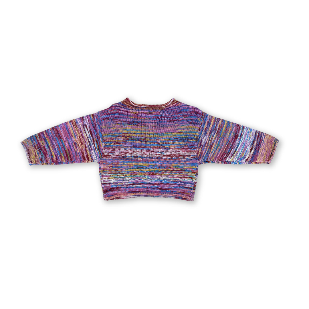 Grown Knitted Pull Over Rainbow back