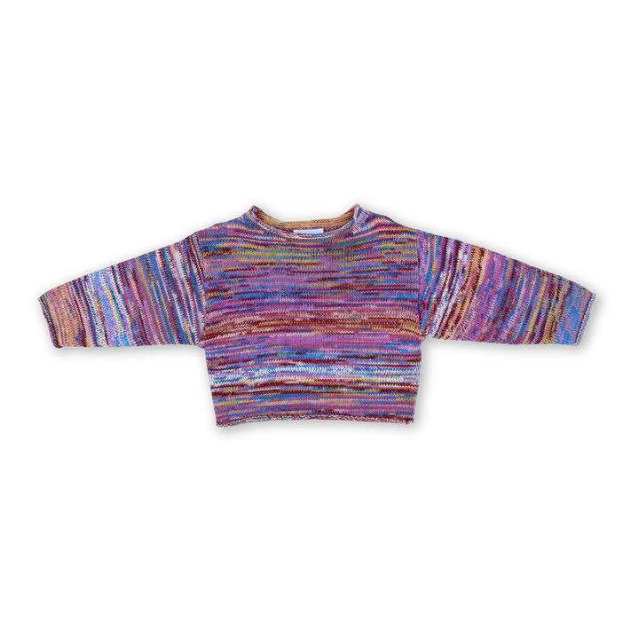 Grown Knitted Pull Over Rainbow front