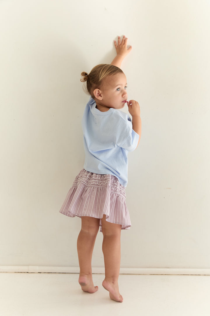 Juni Jnr Annika Skirt Rosa Stripe - kids skirt
