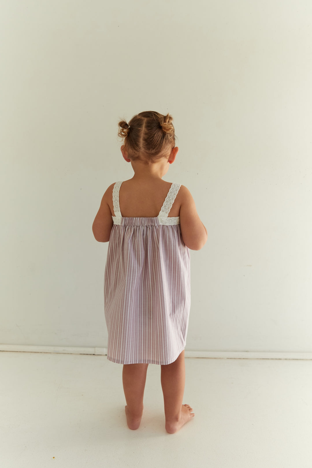 Juni Jnr Valerie Dress Rosa Stripe - kids dress