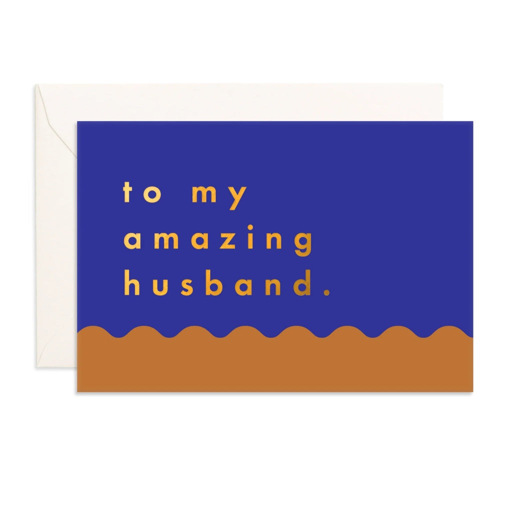FOX &amp; FALLOW AMAZING HUSBAND RIPPLE MINI CARD