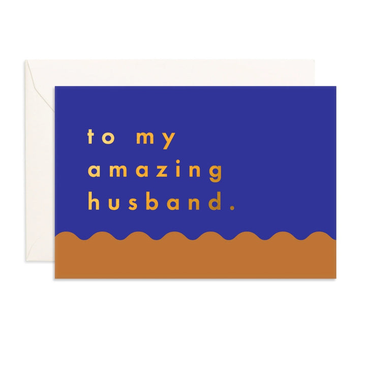 FOX &amp; FALLOW AMAZING HUSBAND RIPPLE MINI CARD