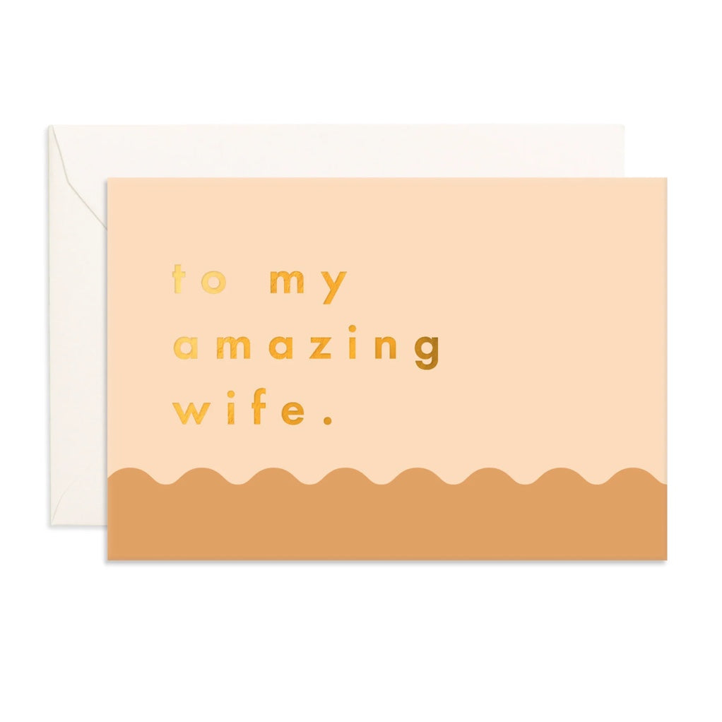 FOX &amp; FALLOW AMAZING WIFE RIPPLE MINI CARD