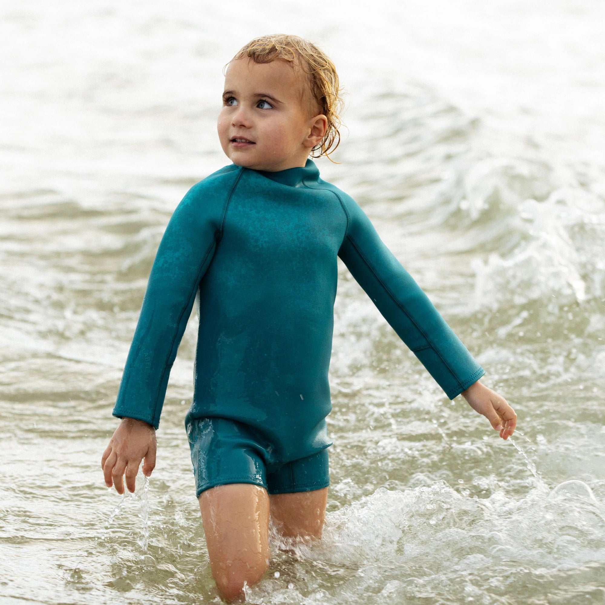 SUMMER SUN LABEL L/S SPRINGSUIT: TEAL