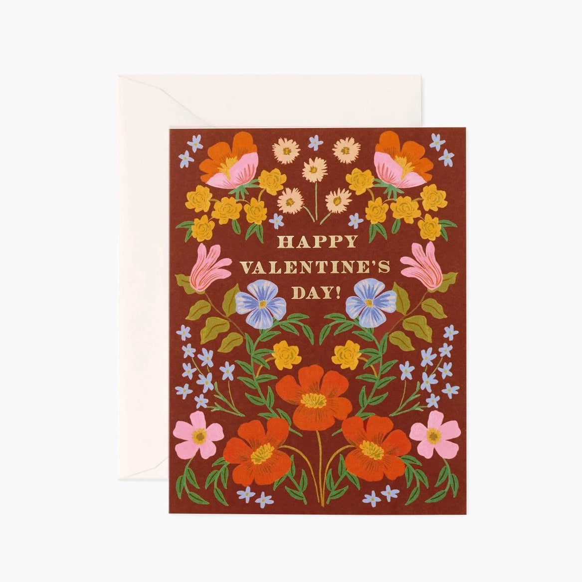 RIFLE PAPER CO STRAWBERRY FIELDS VALENTINES CARD