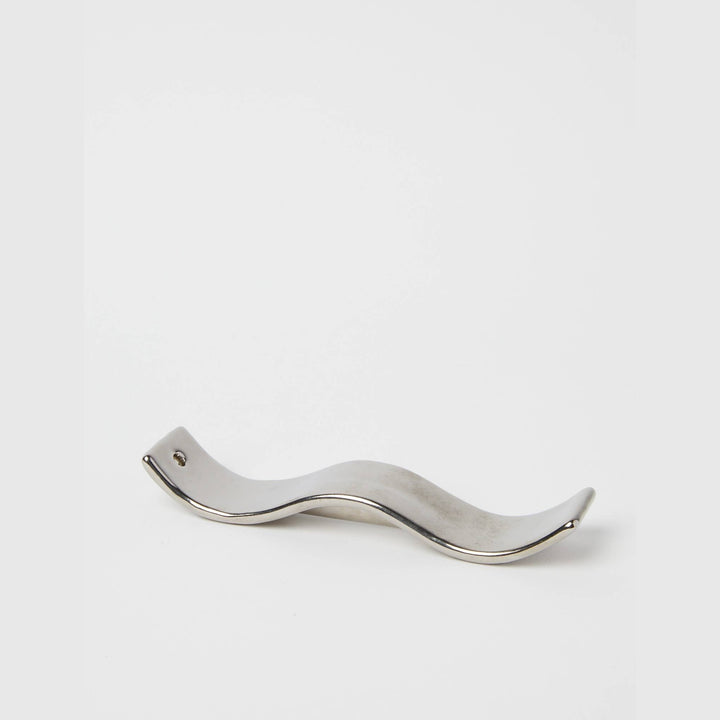 GENTLE HABITS CERAMIC WAVE INCENSE HOLDER: SILVER