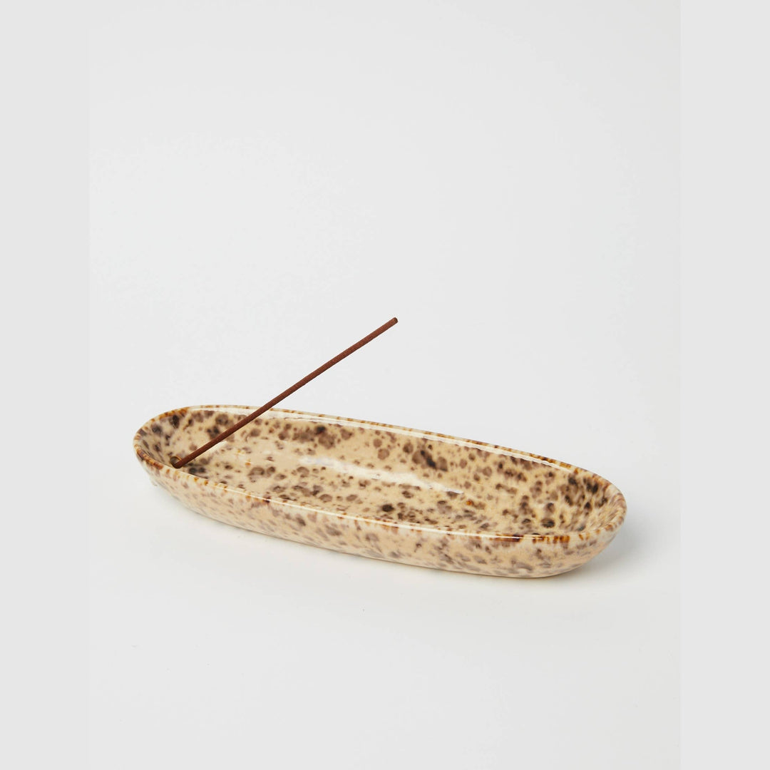 GENTLE HABITS THE COLLECTOR CERAMIC INCENSE HOLDER: LEOPARD