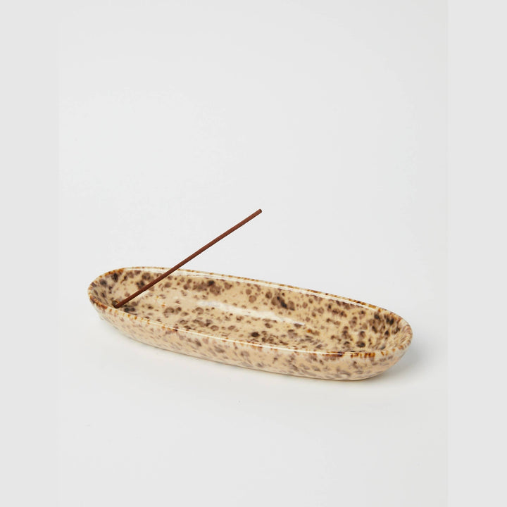 GENTLE HABITS THE COLLECTOR CERAMIC INCENSE HOLDER: LEOPARD