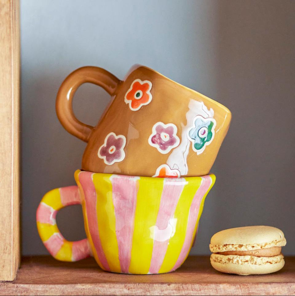 BLOOMINGVILLE NINI CUP: YELLOW ROSE STRIPE