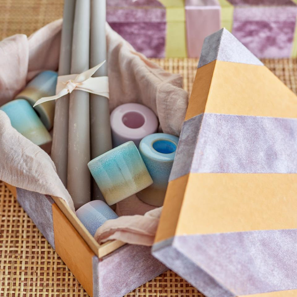 BLOOMINGVILLE SAMIRA BOX WITH LID: ORANGE / LRG