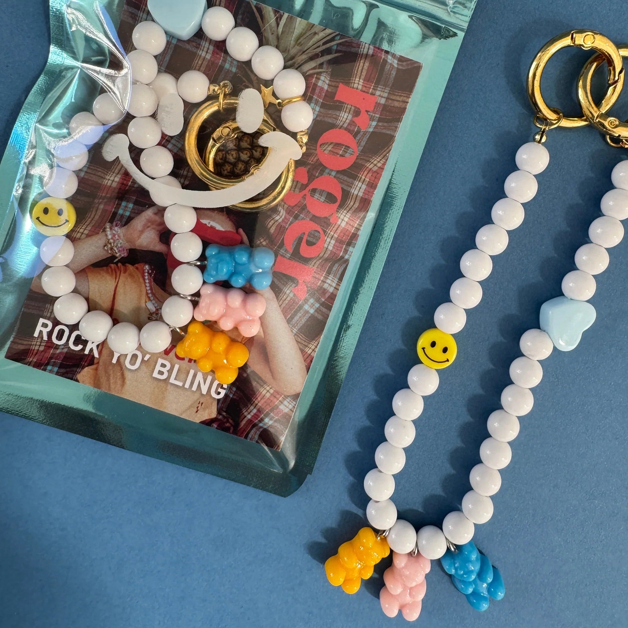 ROGER LOL BABE! GUMMY BEAR KEYCHAIN