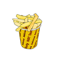 BIG BITE STUDIOS FUN FOODIE MAGNET: HOT CHIPPIES