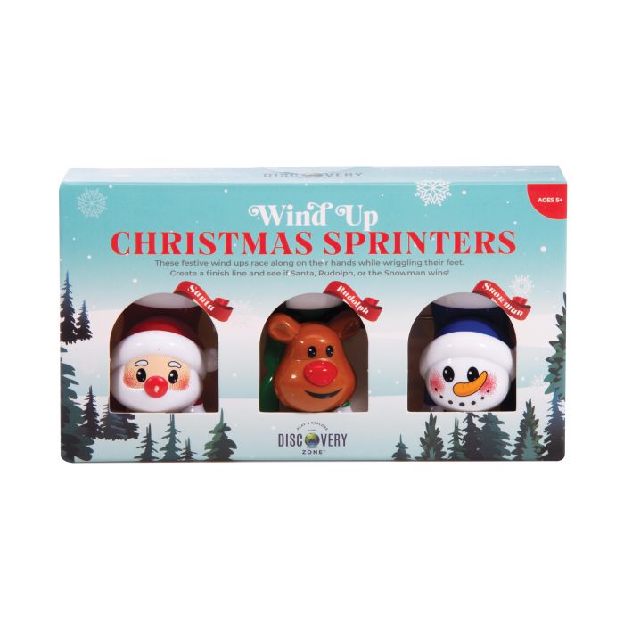 WIND UP CHRISTMAS SPRINTERS SET OF 3