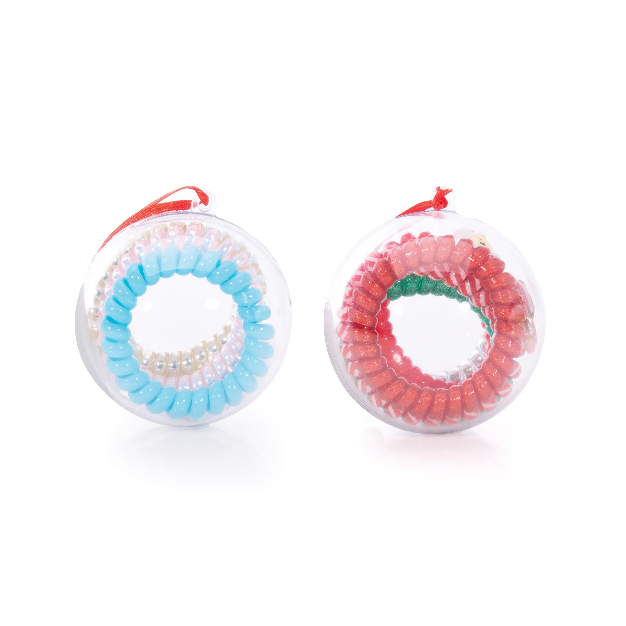 DISCOVERY ZONE FESTIVE SPIRAL HAIR TIES