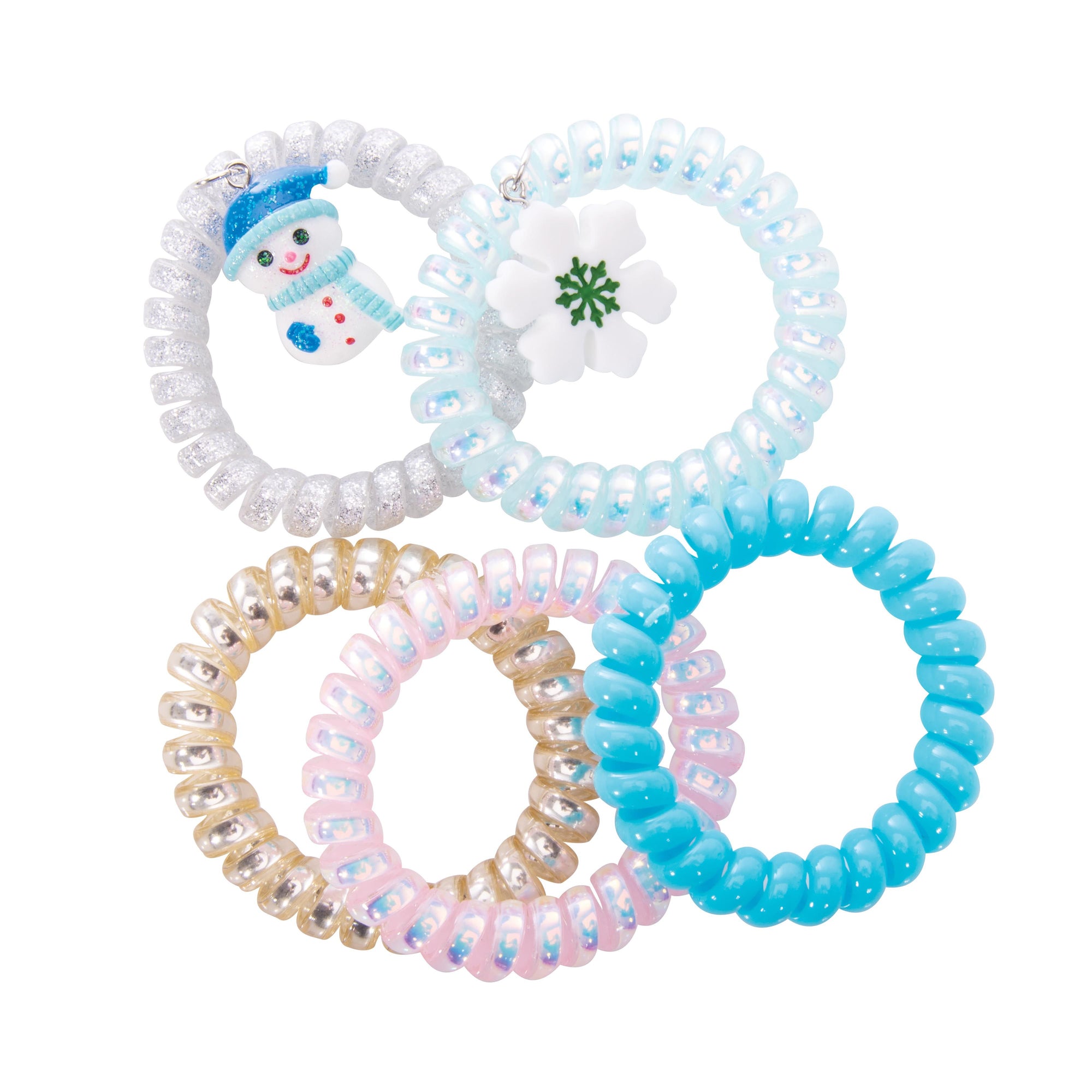 FESTIVE SPIRAL HAIR TIES