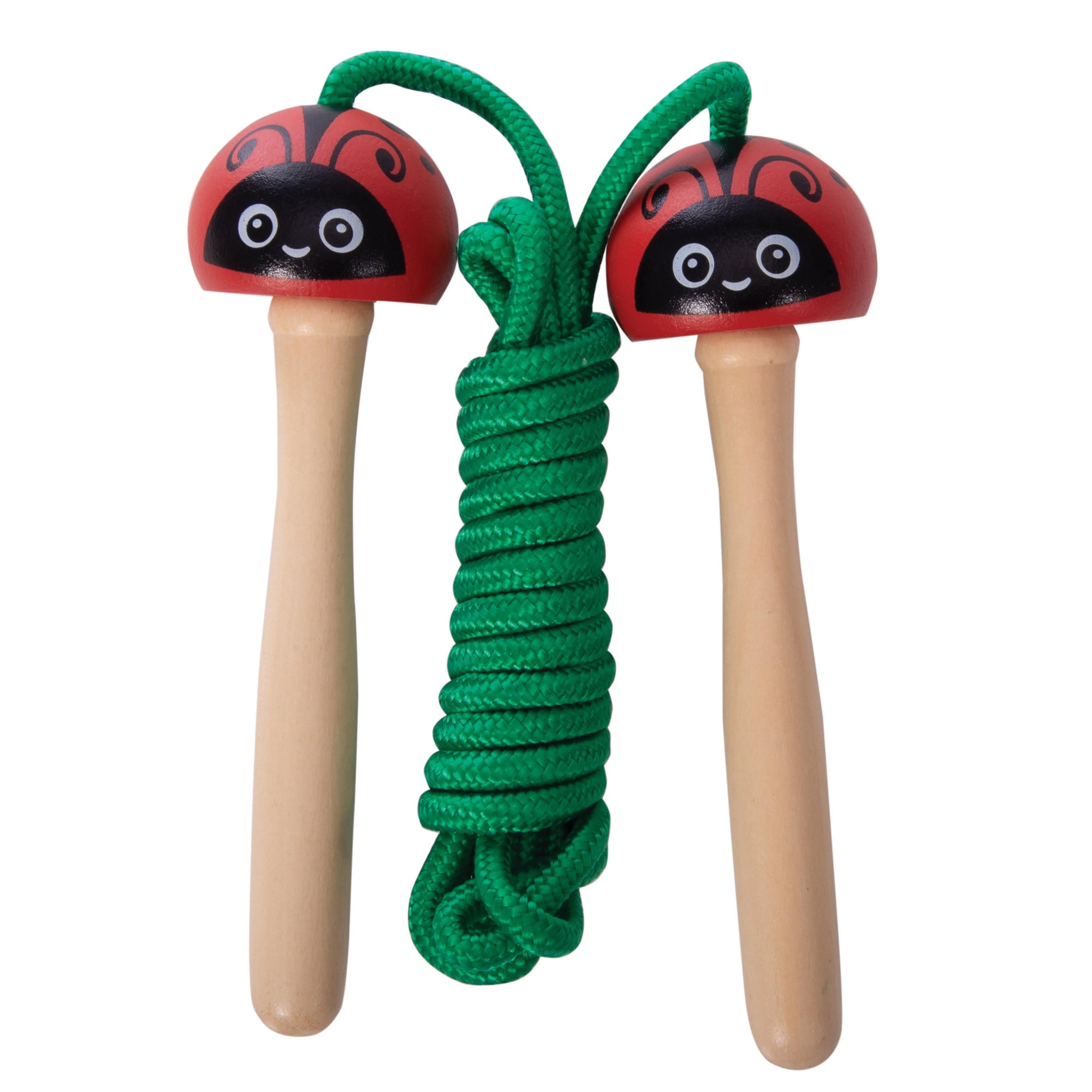 WOODEN SKIPPING ROPE: GARDEN ANIMALS