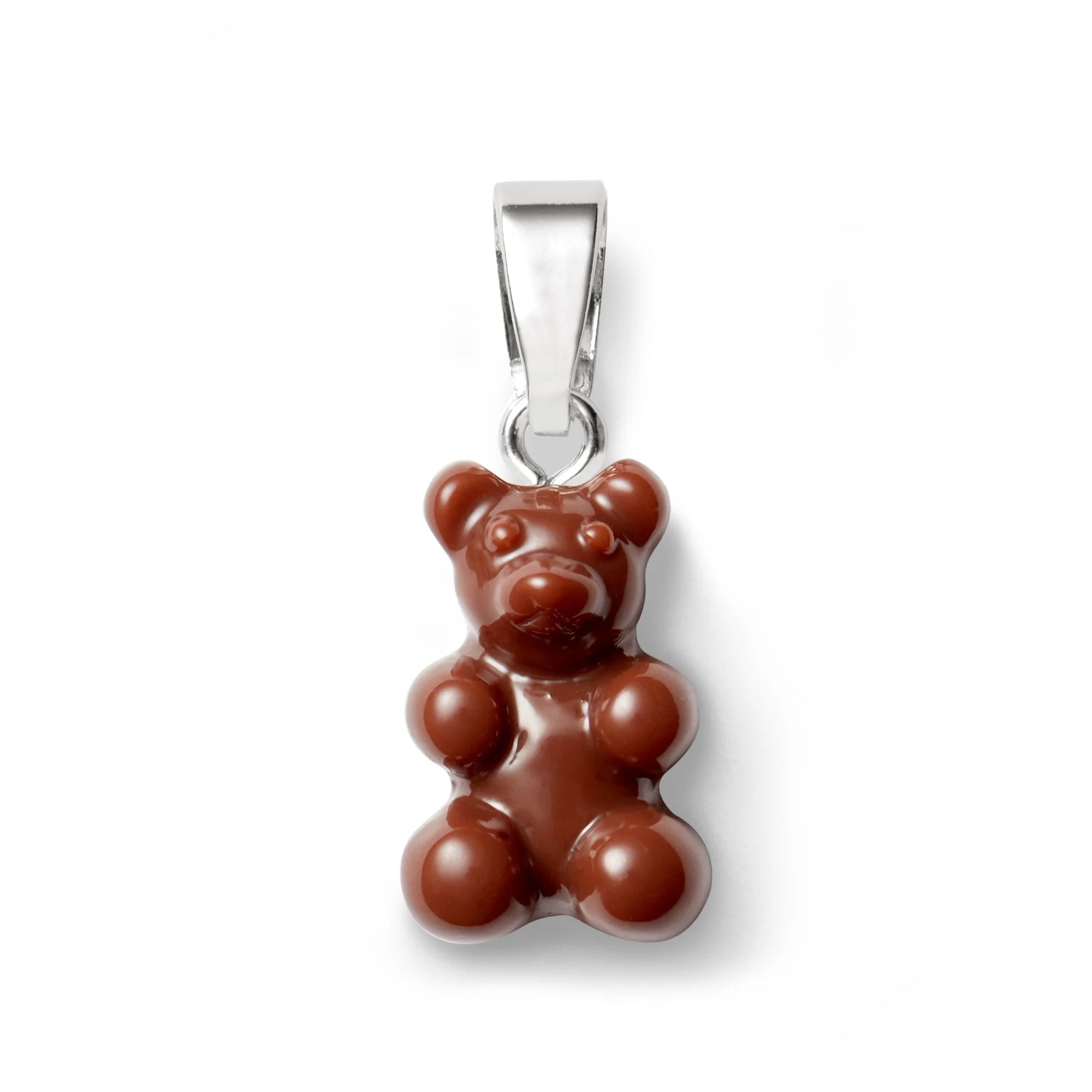 CRYSTAL HAZE NOSTALGIA BEAR: CHOCOLATE / SILVER PLATED
