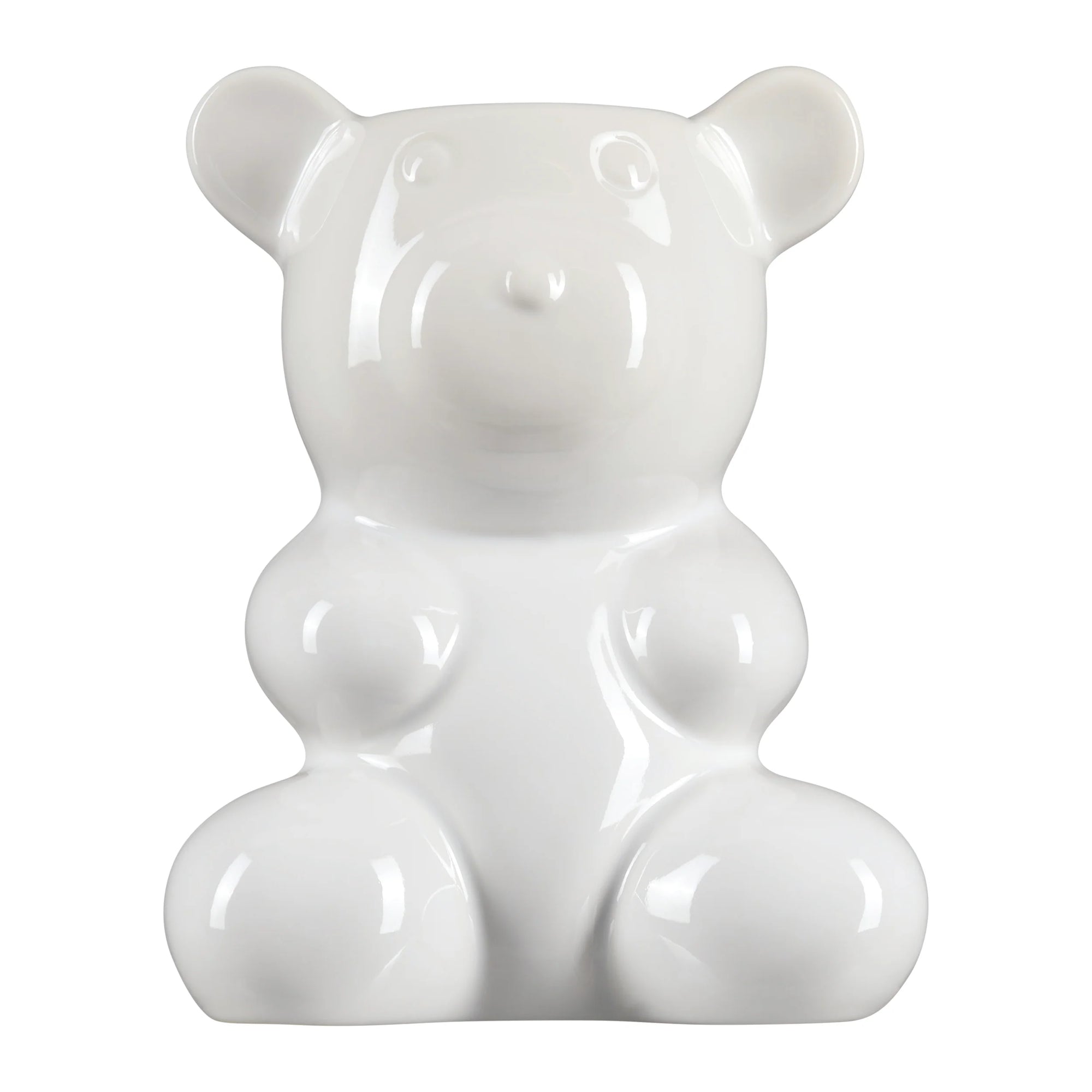 CYRSTAL HAZE NOSTALGIA BEAR VASE: WHITE