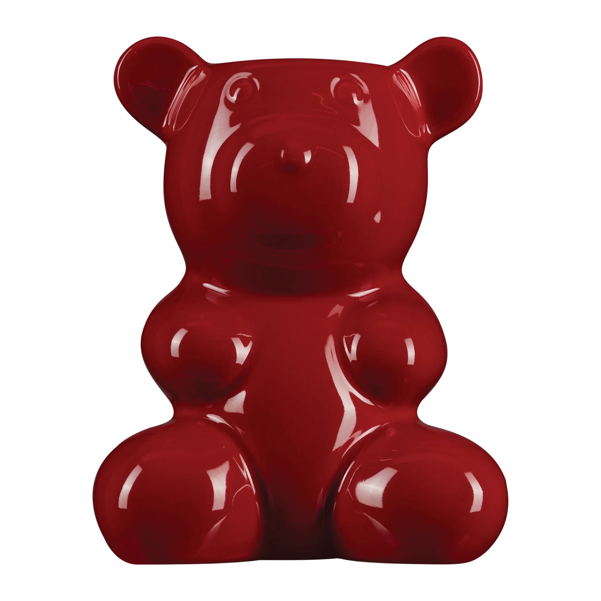 CYRSTAL HAZE NOSTALGIA BEAR VASE: RED