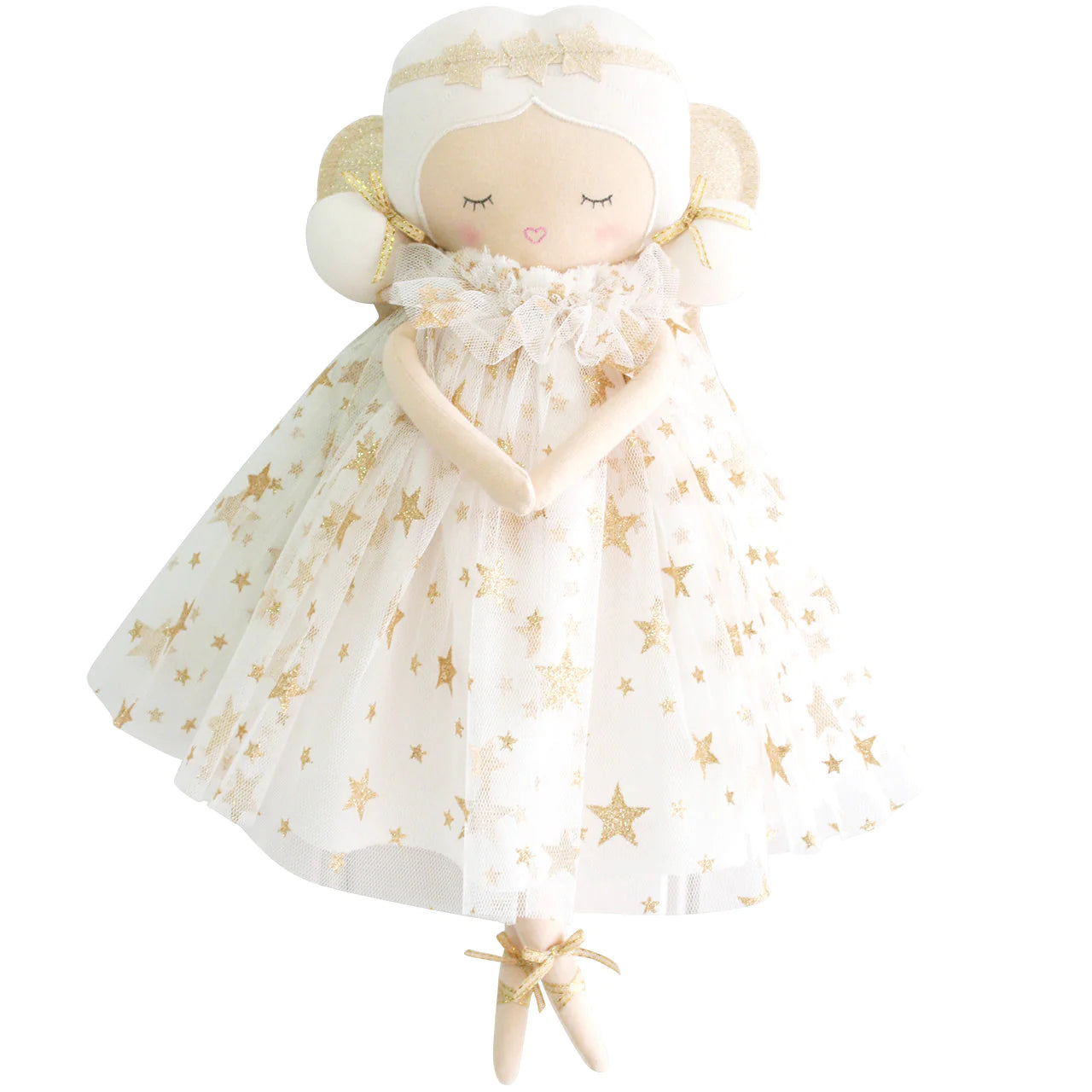 ALIMROSE WILLOW FAIRY DOLL: IVORY GOLD STAR