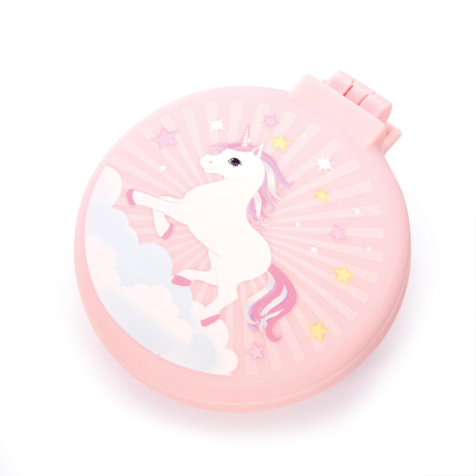 UNICORN COMPACT HAIRBRUSH/MIRROR