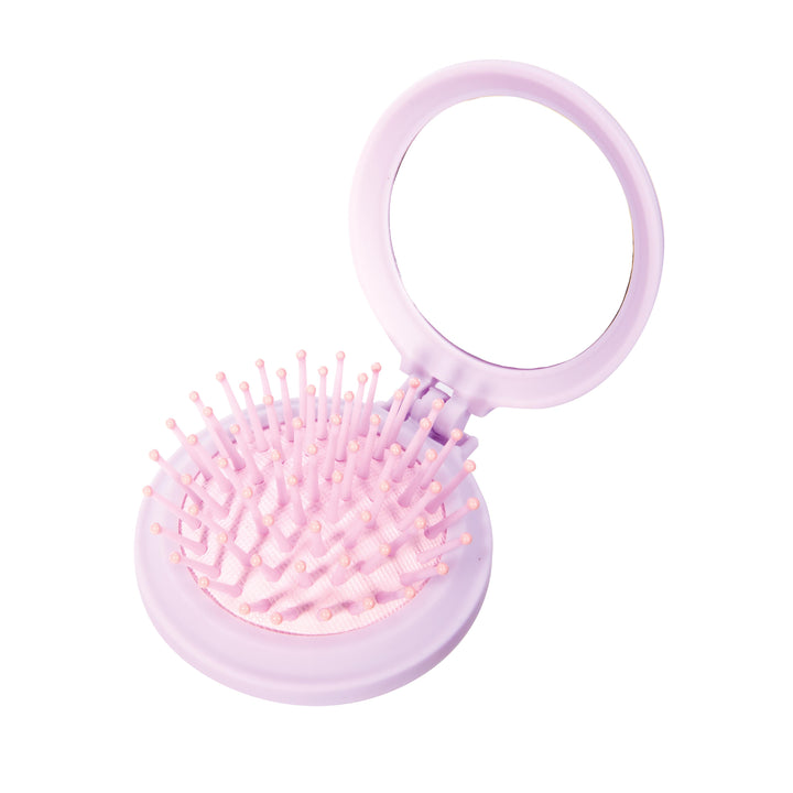 UNICORN COMPACT HAIRBRUSH/MIRROR
