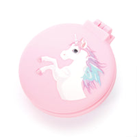 UNICORN COMPACT HAIRBRUSH/MIRROR