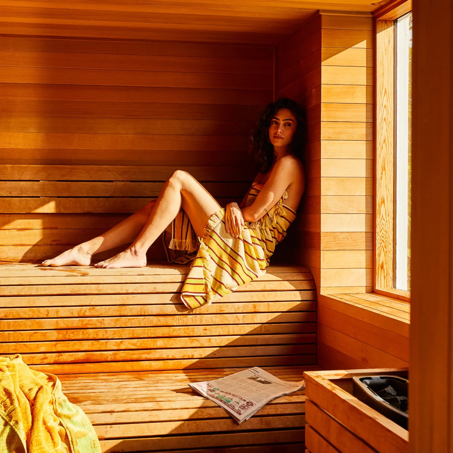 SAGE & CLARE SELENE BATH SHEET: DUNE