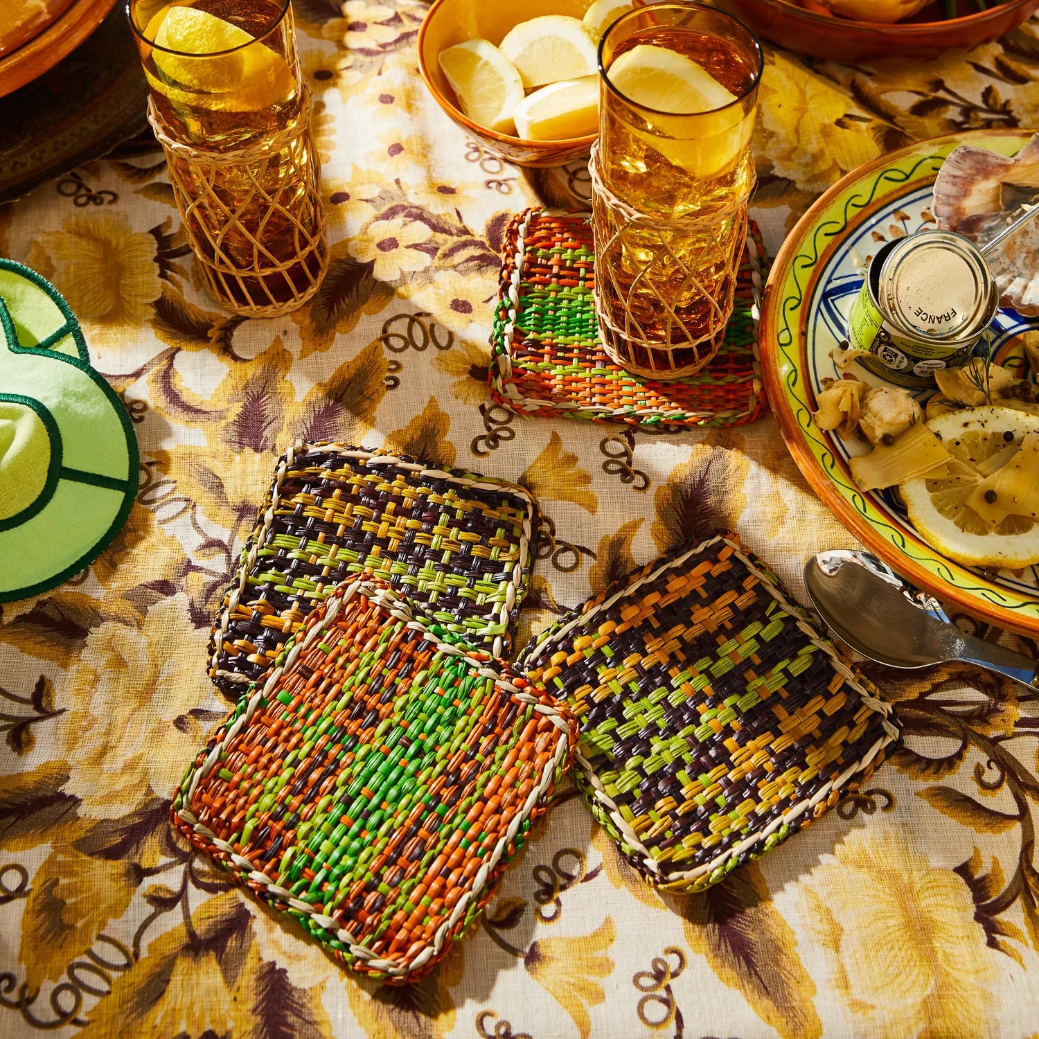 SAGE & CLARE ISLA COASTER SET: ANISE