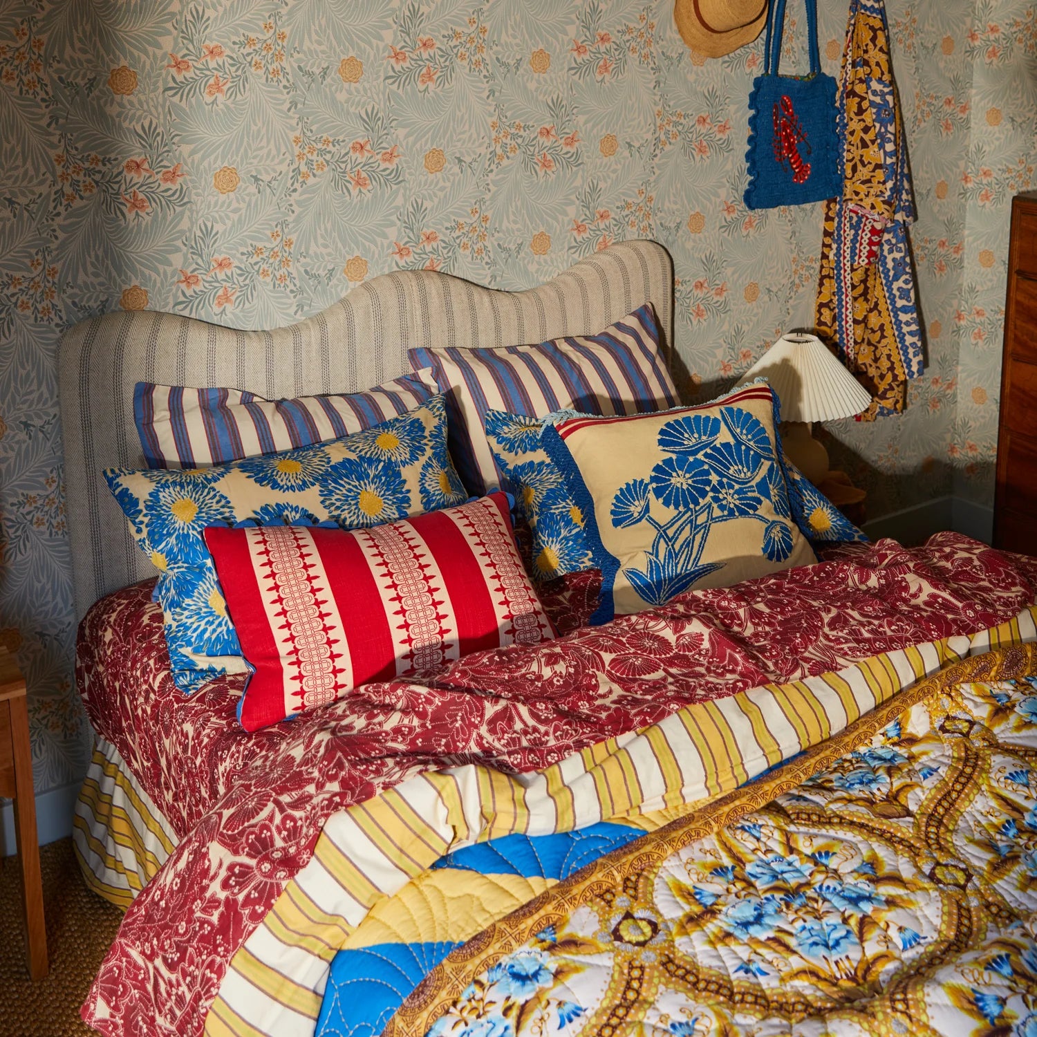 SAGE & CLARE ANTONELLA CUSHION: AZURE