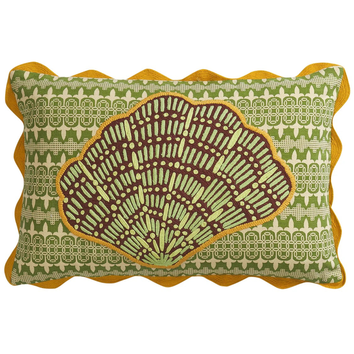 SAGE & CLARE ESME EMBROIDERED CUSHION