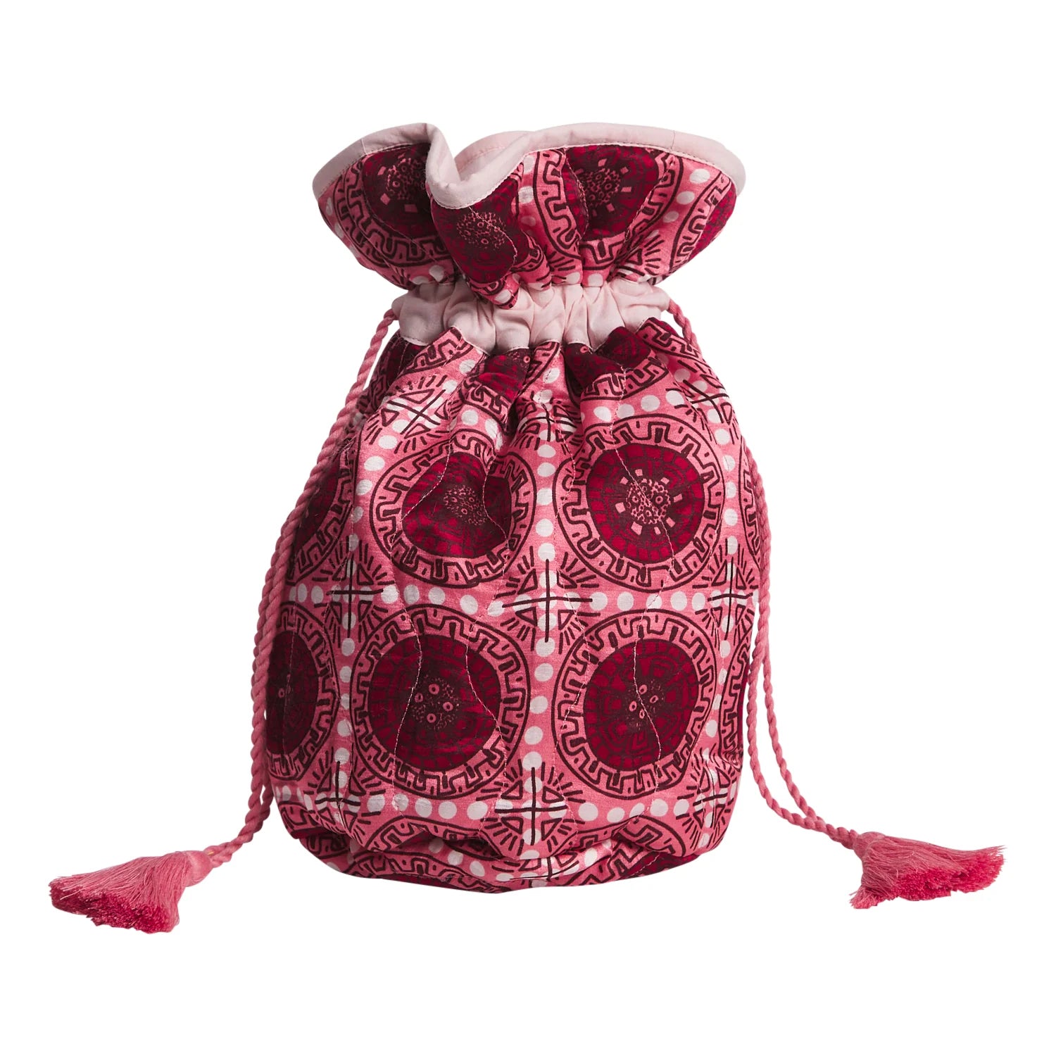 SAGE & CLARE GABRIELLA DRAWSTRING BAG: HIBISCUS