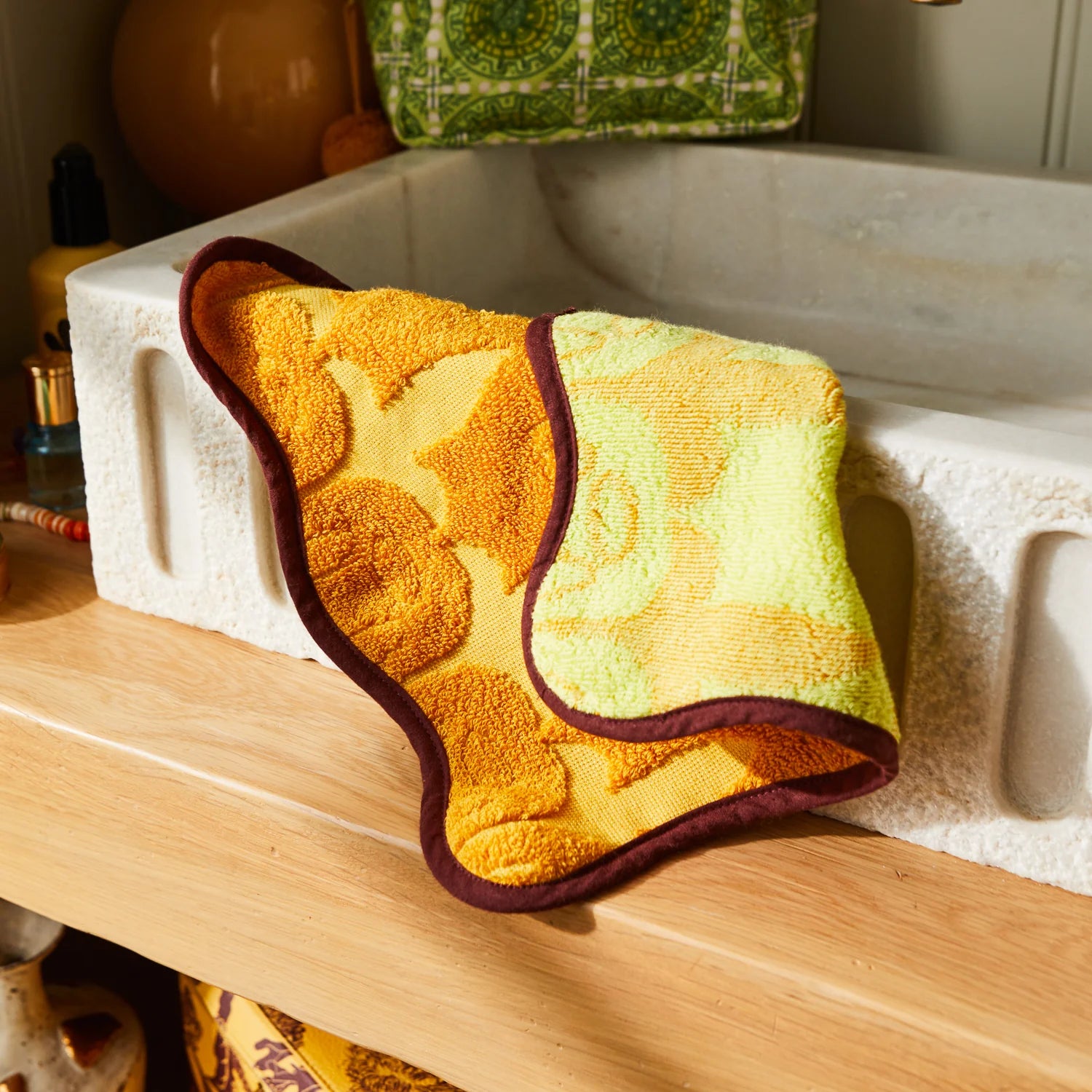 SAGE & CLARE ESME FACE WASHER: DUNE